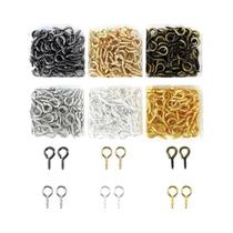 Kit DIY Para Fazer Chaveiros Com Argola, Fecho Lagosta, Mosquetão Giratório, Argolas De Conexão E Kit DIY Para Fazer Chaveiros Com Argola, Fecho Lagosta, Mosquetão Giratório, Argolas De Conexão E