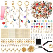 Kit DIY SUTROMA com 776 peças de pingentes para chaveiro de gloss labial Kit DIY SUTROMA com 776 peças de pingentes para chaveiro de gloss labial