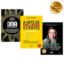 Kit DNA Milionário + A Arte de Encantar Clientes + Viva a Sua Real Identidade