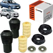 Kit Do Amortecedor Dianteiro Cofap Coxim Batente Coifa Rolamento Logan Sandero 2008 a 2013