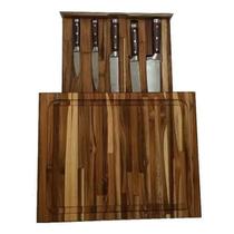 Kit do Chef Tabua e 5 Facas Inox Kit do Chef Tabua e 5 Facas Inox