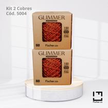 Kit do Fio Glimmer Fischer 150m 3mm 100g cada novelo Kit:2 Cobre 5004 Kit do Fio Glimmer Fischer 150m 3mm 100g cada novelo Kit:2 Cobre 5004