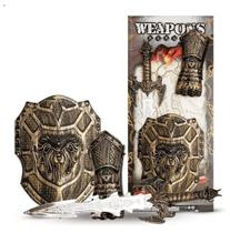 Kit Do Guerreiro Medieval Com Escudo Espada Armadura