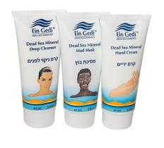 Kit Do Mar Morto, Lama, Creme De Mão E Limpador Para Rosto