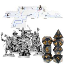 Kit do Mestre para RPG com Grid, Dados & Miniaturas ELECTRUM - Basilisco Grids