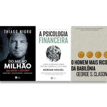 Kit Do Mil Ao Milhão. Sem Cortar O Cafezinho + A Psicologia Financeira + O Homem Mais Rico Da Babilônia - Kit de Livros