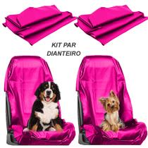 Kit do Par Conjunto Dianteiro de Capas ROSA Protetor Carro Banco banco dianteiros Frente Oficina Mecânico Pet material sintético imp