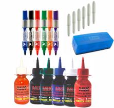 Kit Do Professor Tinta Para Quadro Branco, Pincel, Apagador Kit Do Professor Tinta Para Quadro Branco, Pincel, Apagador