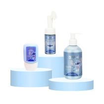 Kit Do Stitch De Skincare Com Creme Para As Mãos Espuma De Limpeza Facial e Hidratante Corporal Juvenil Disney Licenciado Fenzza