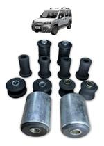 Kit Doblo 8 Pçs Bucha Feixe De Molas e Amortecedor Completo