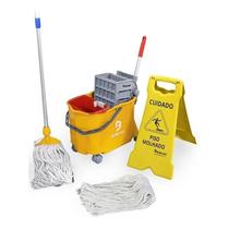 Kit Doblô Flex 20 L Espremedor Lateral Bralimpia Amarelo