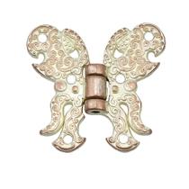 Kit Dobradiça Borboleta Papilon 4 Peças Decoração P/ Caixas Mdf