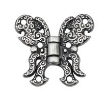 Kit Dobradiça Borboleta Papilon 4 Peças Decoração P/ Caixas Mdf