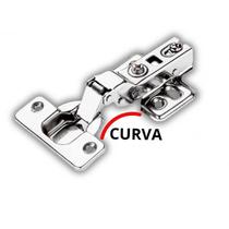 Kit Dobradiça Para Móveis Com Amortecedor Armário Reta Curva 35mm 2, 3, 4, 5 ou 10 PeçasEscolha o seu kit Marca Renna