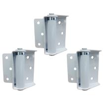 Kit Dobradiça Para Porta Corta Fogo Branca Com 3 Unidades