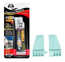 Kit Dobradiça Tampa Móvel para Lavadora Brastemp e Consul com Cola