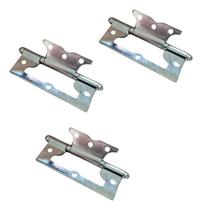 Kit Dobradiças Zincada Não Precisa De Rebaixo Sobrepor Kit Dobradiças Zincada Não Precisa De Rebaixo Sobrepor