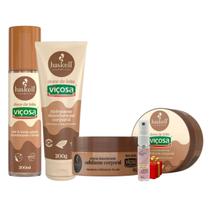 Kit Doce de Leite Body Splash + Hidratante Corpotal + Esfoliante Haskell + Presente Lourre 15ml