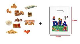 Kit Doce Dia Das Criança p/ 50 pessoas 8 tipos Doces + sacos Kit Doce Dia Das Criança p/ 50 pessoas 8 tipos Doces + sacos