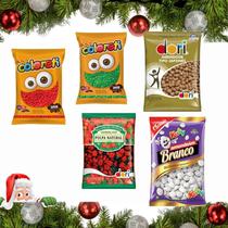 Kit Doces Cores De Natal Para Compor a Sua Ceia 5 Itens