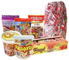 Kit Doces Cosme E Damiao Com 1600 Doces + Sacos -200 Pessoas