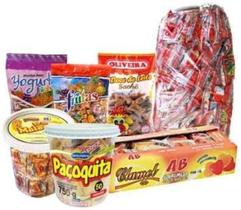 Kit Doces Cosme E Damião Para 50 Pessoas - 8 Tipos De Doces