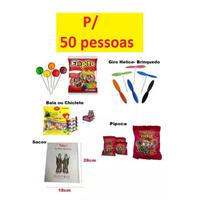 Kit Doces Cosme e Damião Simples p/ 50 Pessoas + Brinquedo