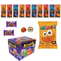 Kit Doces de Halloween 3 Tipos de Doces Clássicos p/ Festa