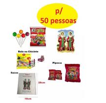 Kit Doces Festa Cosme e Damião Simples p/ 50 Pessoas