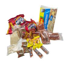 Kit Doces Festa Junina Arraiá para 1 pessoa c/ 25 unidades Kit Doces Festa Junina Arraiá para 1 pessoa c/ 25 unidades