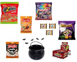 Kit Doces P/ Halloween Dia Das Bruxas 800un + 5 Caldeirões