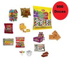 Kit Doces Para Crianças Com 900 Doces + 100 Saquinhos