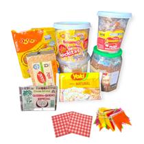 Kit Doces para festa junina 15 pessoas + Bandeirinhas