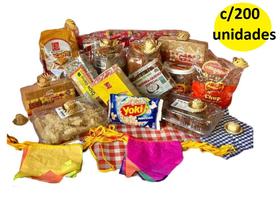 Kit Doces Sortido Festa Junina São João 200 unidades nº30 Kit Doces Sortido Festa Junina São João 200 unidades nº30