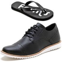 KIt Dockside Casual Ec Shoes Detalhes Em Perfurações Com Chinelo KIt Dockside Casual Ec Shoes Detalhes Em Perfurações Com Chinelo
