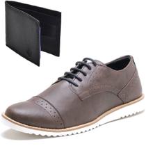 Kit Dockside Casual Ec Shoes Detalhes Em Perfurações E Carteira