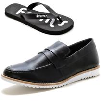 KIt Dockside Casual Ec Shoes Liso Com Detalhe Gravata E Chinelo KIt Dockside Casual Ec Shoes Liso Com Detalhe Gravata E Chinelo