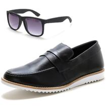 KIt Dockside Casual Ec Shoes Liso Com Detalhe Gravata E Oculos KIt Dockside Casual Ec Shoes Liso Com Detalhe Gravata E Oculos
