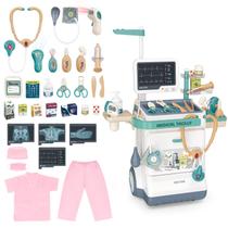 Kit Doctor DeAO DOC-P7 para crianças de 3 a 5 anos com carrinho e fantasia Kit Doctor DeAO DOC-P7 para crianças de 3 a 5 anos com carrinho e fantasia