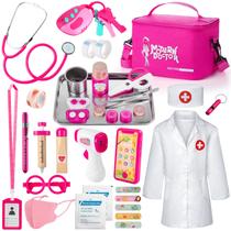 Kit Doctor Kit médico Sundaymot para meninas de 3 a 5 anos com 34 unidades Kit Doctor Kit médico Sundaymot para meninas de 3 a 5 anos com 34 unidades