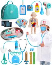 Kit Doctor Lehoo Castle Realistic 36 unidades para crianças de 3 a 5 anos Kit Doctor Lehoo Castle Realistic 36 unidades para crianças de 3 a 5 anos