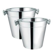 Kit Dois Baldes Aço Inox Profissional 900ml Weck Kit Dois Baldes Aço Inox Profissional 900ml Weck