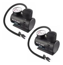 Kit dois Compressor de Ar Automotivo Multilaser 12v 250PSI com 6 bicos