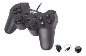 Kit Dois Controles Playstation Ps2 Entrada Usb Para Pc Novo
