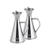 Kit Dois Galheteiros com Bico em Aço Inox de 250ml