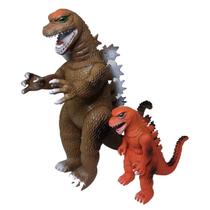 KIT DOIS Godzilla Dinossauro Monstro Articulado Modelo Brinquedo