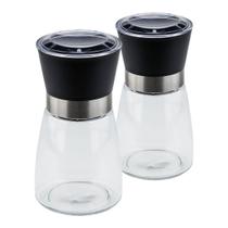 Kit Dois Moedores de Sal e Pimenta Preto Weck