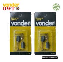 Kit Dois Pares De Carvão Para Furadeiras Vonder e DWT