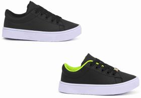 Kit Dois Pares De Tênis Infantil masculino Escolar antiderrapante Crianças meninos Kit Dois Pares De Tênis Infantil masculino Escolar antiderrapante Crianças meninos