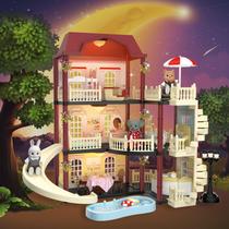 Kit Dollhouse MITCIEN Little Critters Bunny com piscina e escorregador